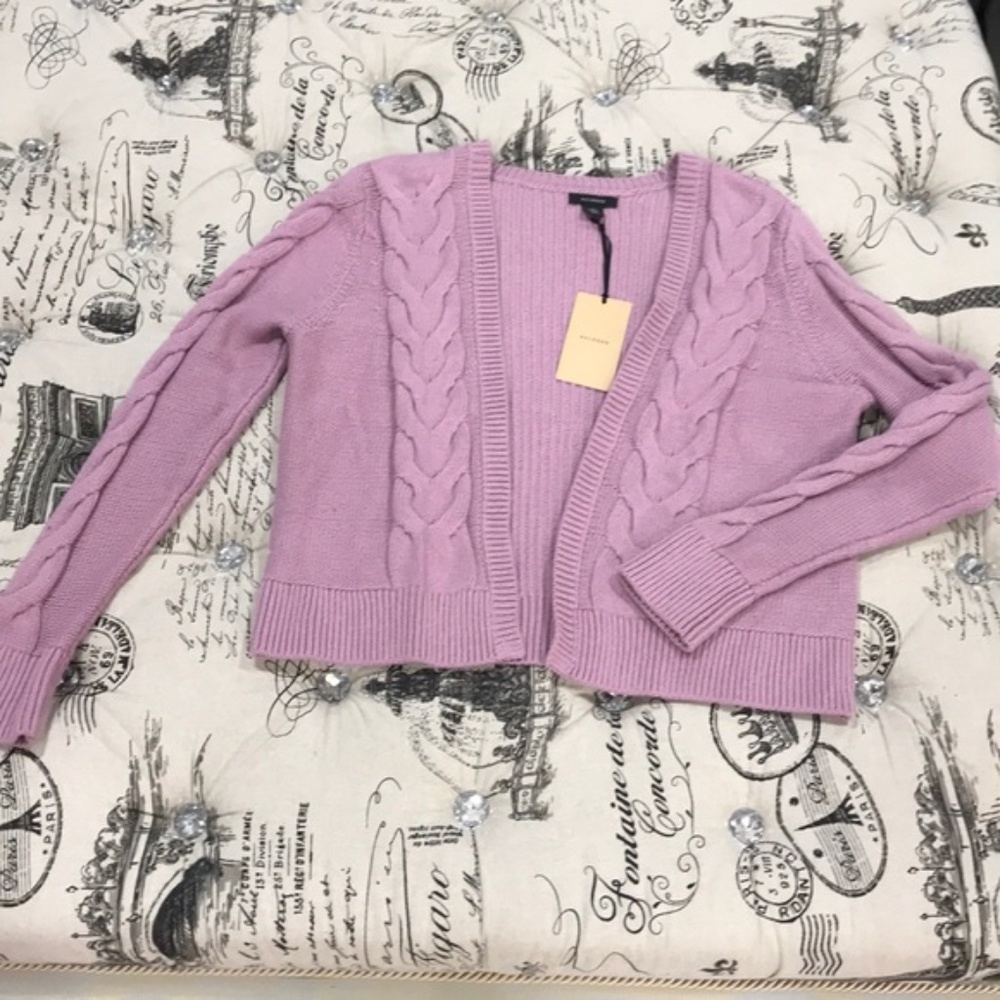 Halogen Open Front Cable Cardigan - Picture 7 of 9